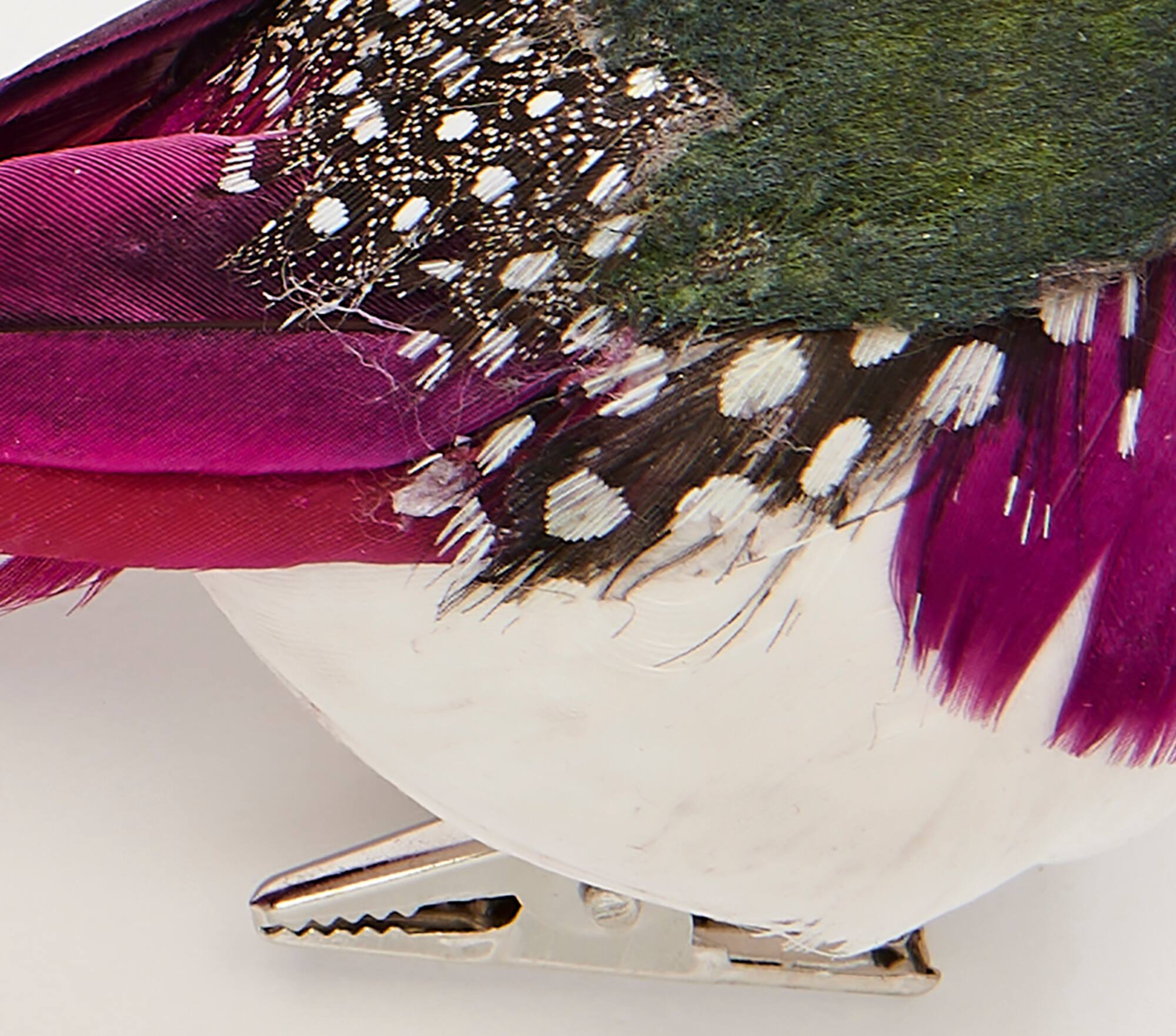 5" Feathered Bird with Metal Clips, 3ct.